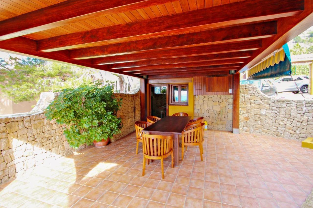 El Portet - Beachfront Holiday Home With Private Pool In Moraira Bagian luar foto